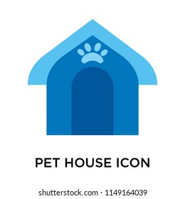 Pet house icon vector isolated on white background for your web and mobile app design, Pet house logo concept