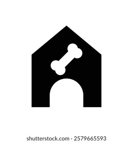 Pet house icon web design in vector