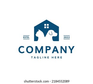 Pet House Logo. Animals House Logo Template