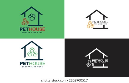 Pet House Logo Design Modern Iconic Symbol