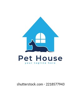 Pet House Logo Design Template, Dog House Logo