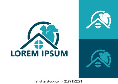 Pet House Logo Template Design Vector