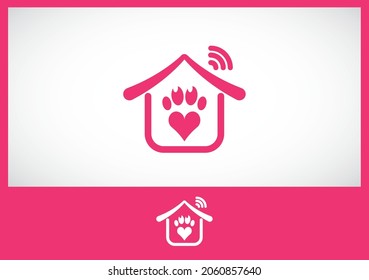 Pet house love concept for various applications