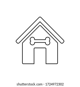pet house. puppy home vector 