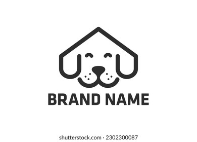 pet house shop logo design vector