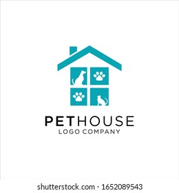 Pet house, Pet Shop Logo Template Design Vector,  Idea logo design inspiration