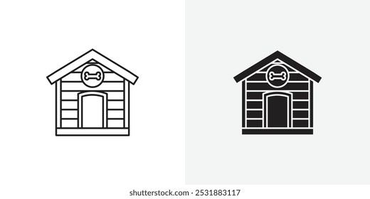 Pet house vecor icon set. Stock vector illustrator. EPS 10