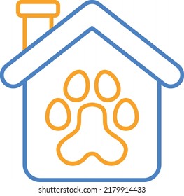 Pet House vector icon. Can be used for printing, mobile and web applications.