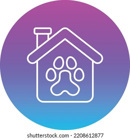 Pet House vector icon. Can be used for printing, mobile and web applications.