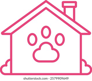 Pet House vector icon. Can be used for printing, mobile and web applications.