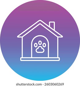 Pet House vector icon. Can be used for printing, mobile and web applications.