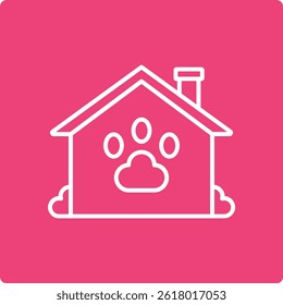 Pet House vector icon. Can be used for printing, mobile and web applications.