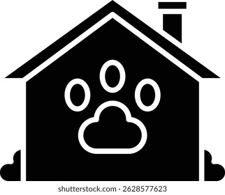 Pet House vector icon. Can be used for printing, mobile and web applications.