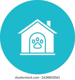 Pet House vector icon. Can be used for printing, mobile and web applications.