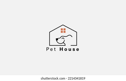 Pet House vector logo design