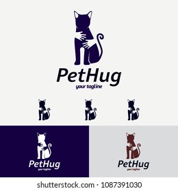 Pet Hug Logo Designs Template