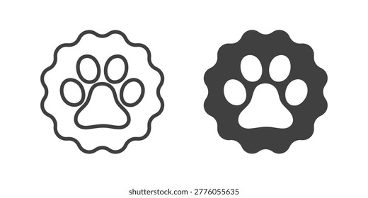 Pet icon. Line and glyph solid icon