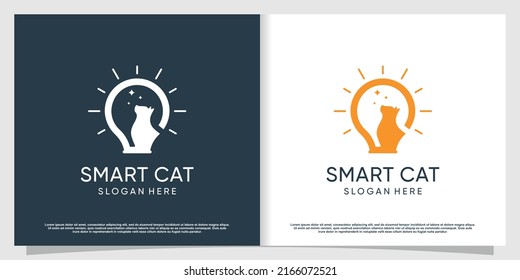 Pet icon logo design with creative element concept Premium Vector