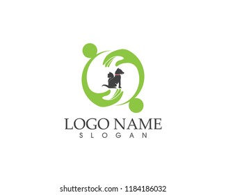 Pet icon logo vector template