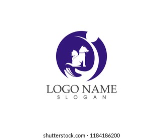 Pet icon logo vector template