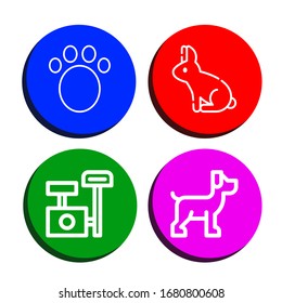 pet icon set. Collection of Animal, Rabbit, Scratching post, Dog icons