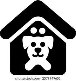 pet icon silhouette on white background