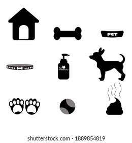 
pet icon vector illustration. can be used for logos or symbols in pet shops or used as stickers to be attached to your favorite pet accessories.