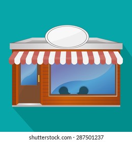 pet illustration over color background