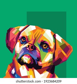 PET ILLUSTRATION POP ART PORTRAIT - WPAP STYLE