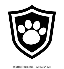 Pet Insurance Icon, Vector Graphics