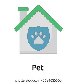 Seguro de mascotas :Icono de Vector que puede modificarse o editarse fácilmente

