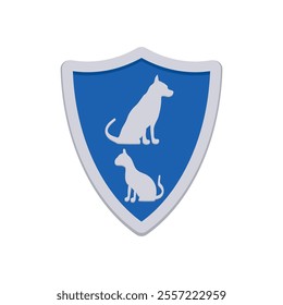 Pet Insurance, Veterinary Flat Vector Illustration