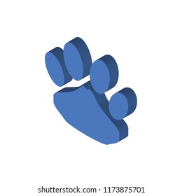 Pet isometric left top view 3D icon