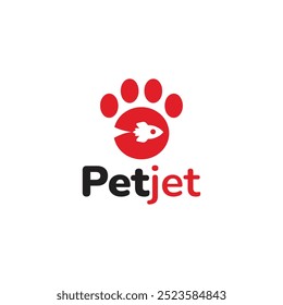 Pet Jet Logo Design Simple Animals