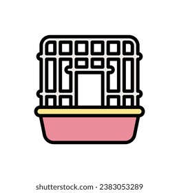 Pet Kennel Icon Vector Illustration