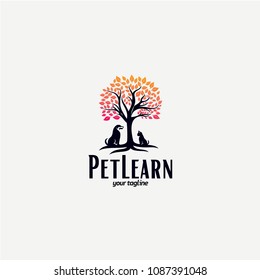 Pet Learn Logo Designs Template 