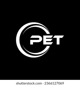 PET Letter Logo Design, Inspiration for a Unique Identity. Modern Elegance and Creative Design. Watermark Your Success with the Striking this Logo.