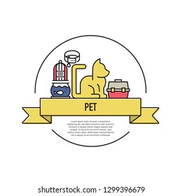 PET LINE ICON SET