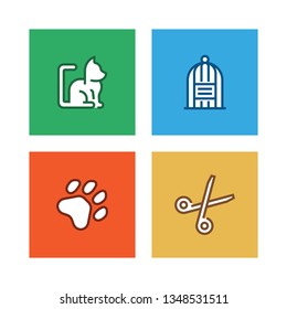 PET LINE ICON SET