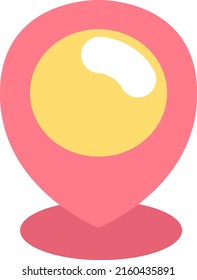 Pet location, illustration, vector on a white background.