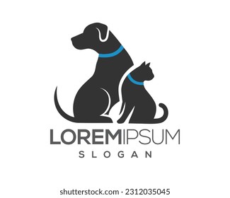 pet logo, pet care, pet love, dog and cat, fur, happy, illustration, kitten, kitty, logo, love, paw, pet, puppy, shop, sitting, small, vector, veterinarian, veterinary

