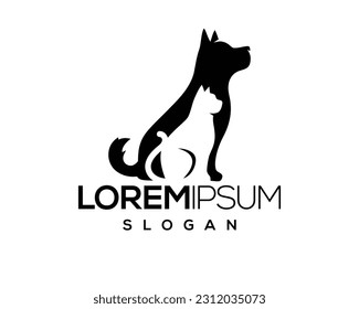pet logo, pet care, pet love, dog and cat, fur, happy, illustration, kitten, kitty, logo, love, paw, pet, puppy, shop, sitting, small, vector, veterinarian, veterinary
