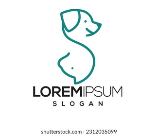 pet logo, pet care, pet love, dog and cat, fur, happy, illustration, kitten, kitty, logo, love, paw, pet, puppy, shop, sitting, small, vector, veterinarian, veterinary
