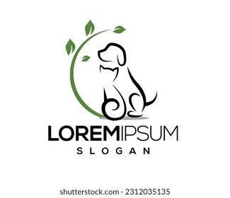 pet logo, pet care, pet love, dog and cat, fur, happy, illustration, kitten, kitty, logo, love, paw, pet, puppy, shop, sitting, small, vector, veterinarian, veterinary
