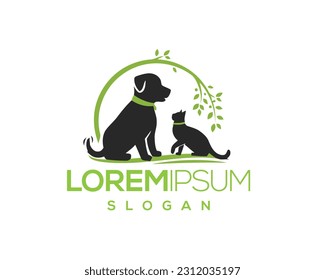 pet logo, pet care, pet love, dog and cat, fur, happy, illustration, kitten, kitty, logo, love, paw, pet, puppy, shop, sitting, small, vector, veterinarian, veterinary
