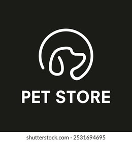 pet logo concept design vector illustration