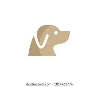 Logo de la mascota icono del vector lindo 
