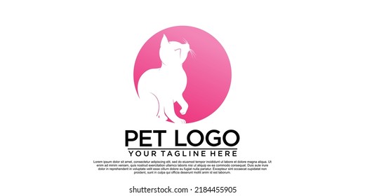 Pet logo design with creative unique style Premium Vector part 4