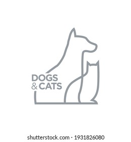 pet logo design with geometry