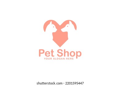 Pet Logo Design. Modern Design. Flat Logo. Vector Illustration